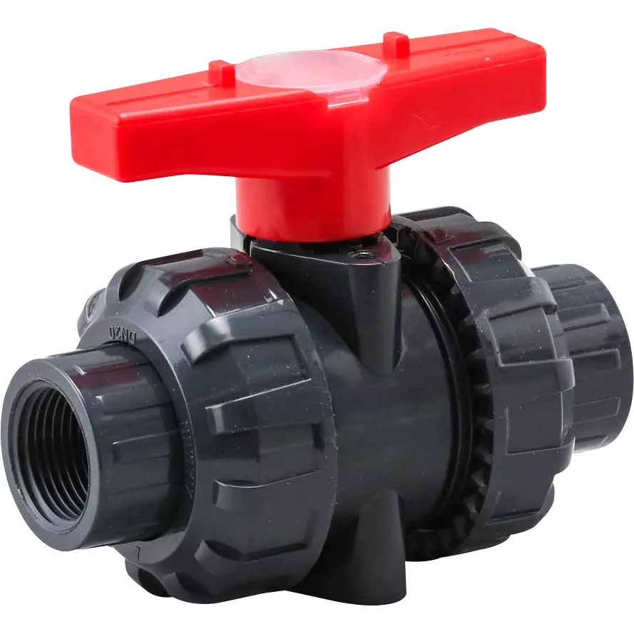 MonotaRO Pvc Ball Valve Threaded End 0.98 or less Mpa Max. Operating Pressure, 20