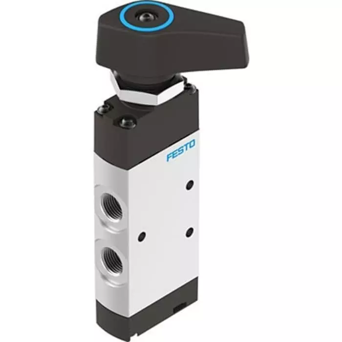 Festo Manual Pneumatic Relay Pneumatic Manual Control Valve VHEF Series, G 1/8, 1/8 inch, VHEF-E-B53C-G14