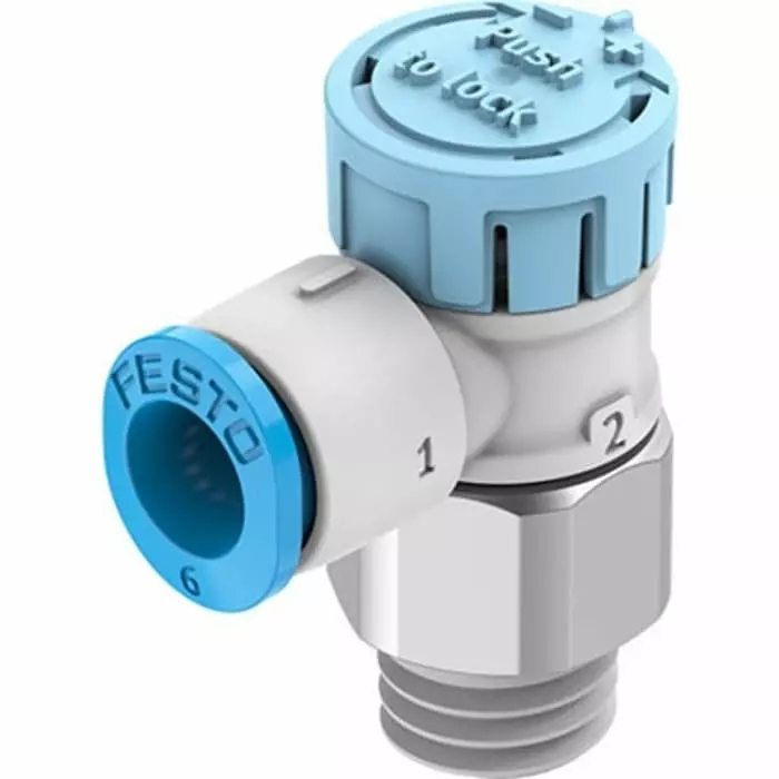 Festo Manual Pneumatic Relay Pneumatic Manual Control Valve VFOE Series, R 1/8, 1/8 inch, VFOE-LS-T-R18-Q6-F1A