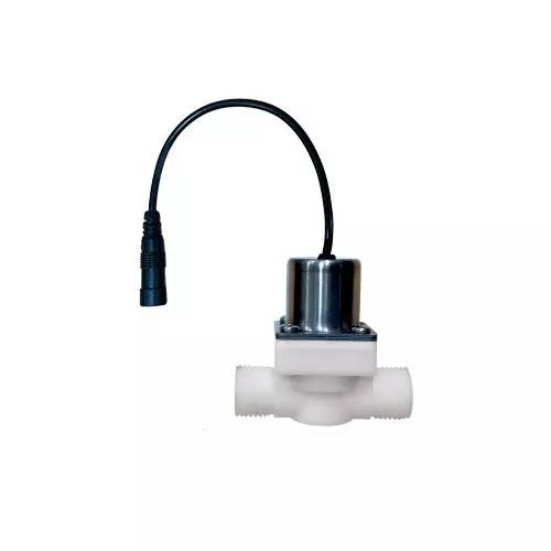 Bharat Photon Straight Solenoid Valve 6 V DC Teflon Body T Shape Size 1/2 inch (12.7 mm) for BPE Products