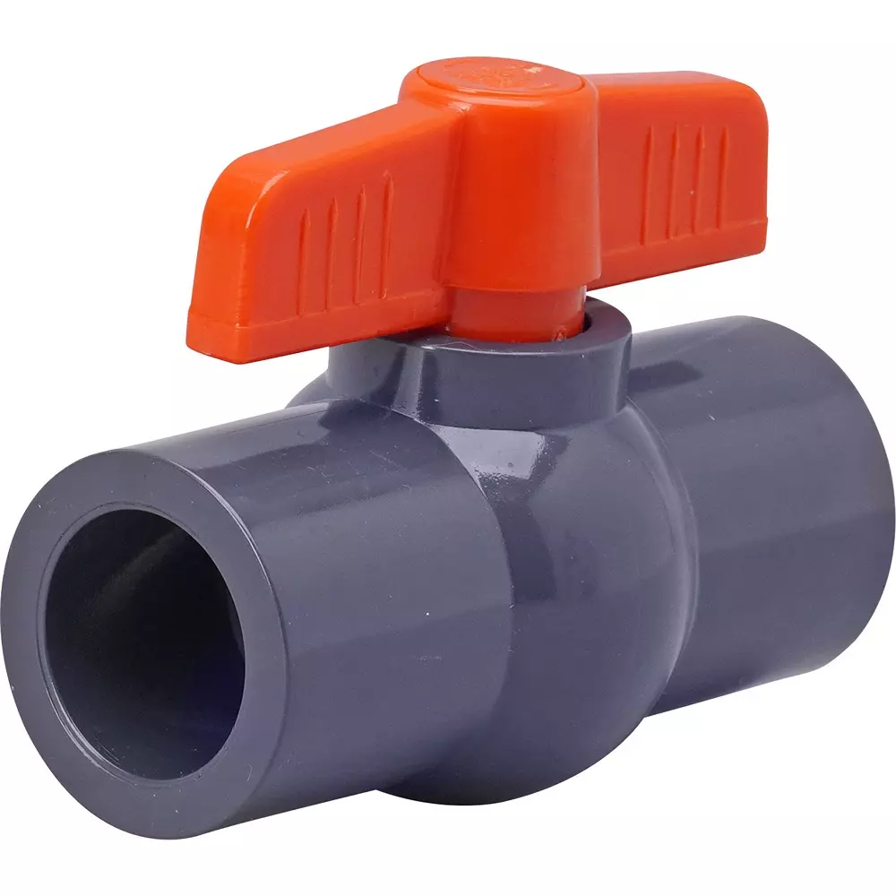 MonotaRO PVC Ball Valve Adhesive Type 20 mm Nominal Diameter, 21416695