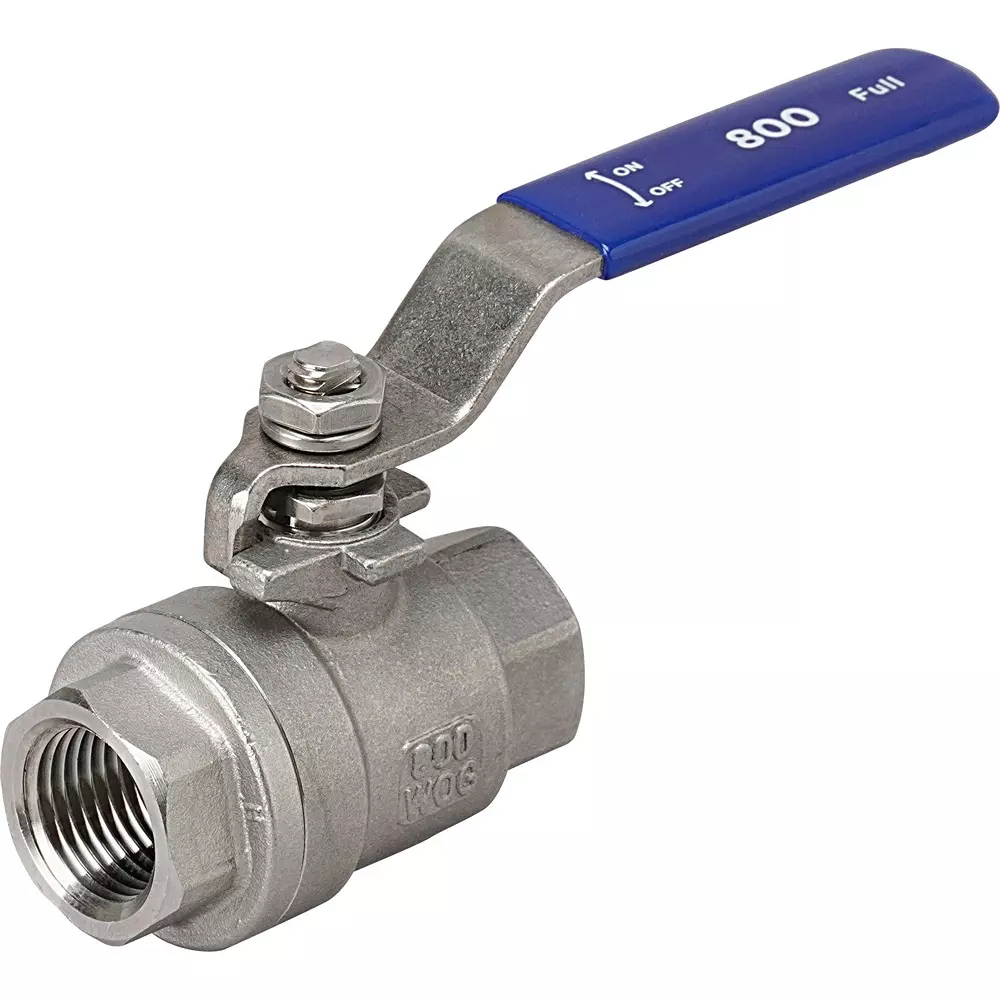 MonotaRO Ball Valve, Full Bore, Stainless Steel (SUS316), 800 Type, 48287236