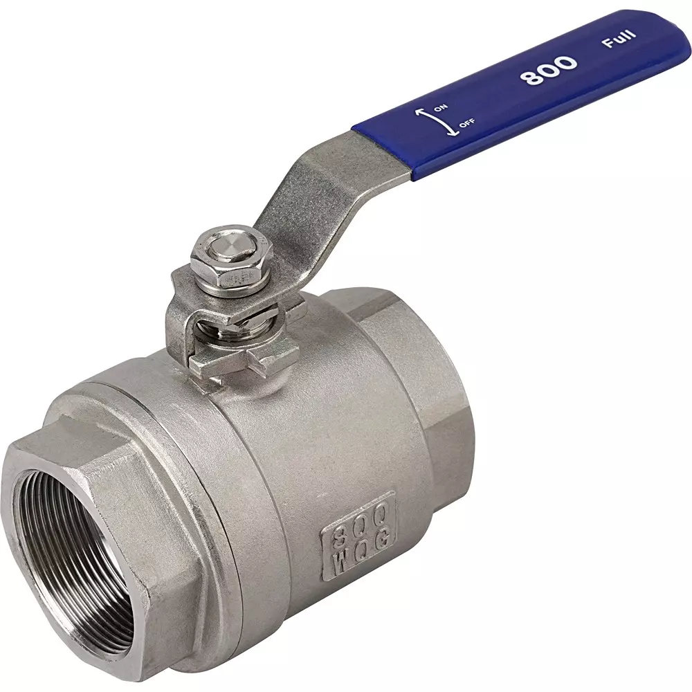 MonotaRO Ball Valve, Full Bore, Stainless Steel (SUS316), 800 Type, 48287288