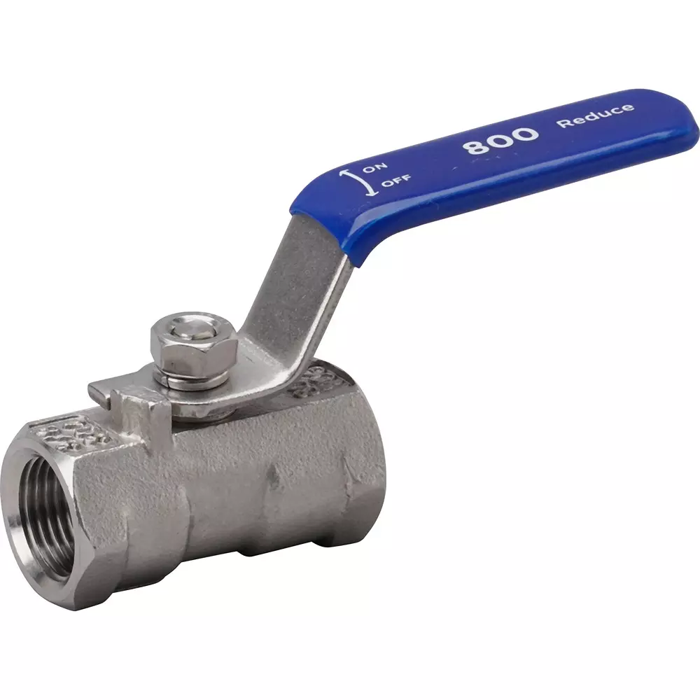 MonotaRO Ball Valve, Reduced Bore, Stainless Steel (SUS304), 800 Type, 48287306