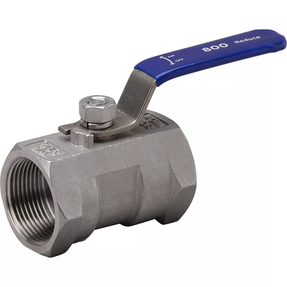 MonotaRO Ball Valve, Reduced Bore, Stainless Steel (SUS304), 800 Type, 48287349