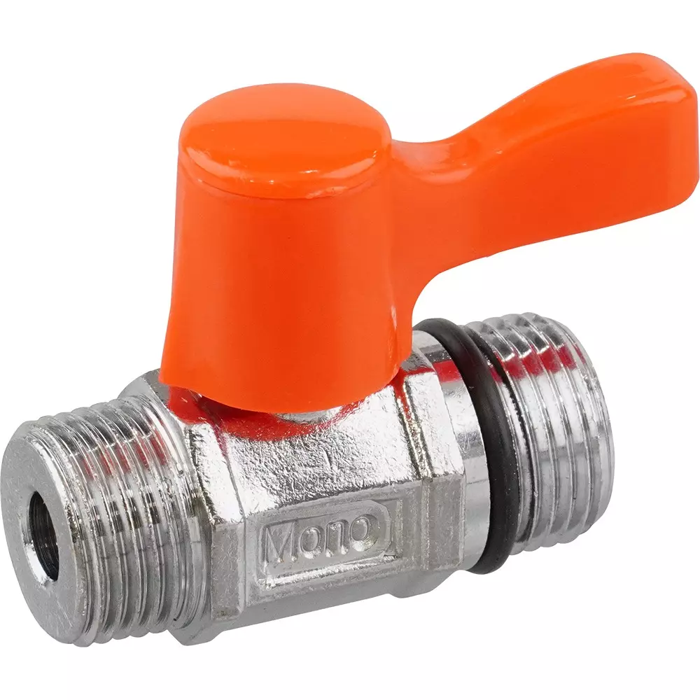 MonotaRO Small Ball Valve, External Thread Type 0.68 Mpa Max. Operating Pressure, 8206082