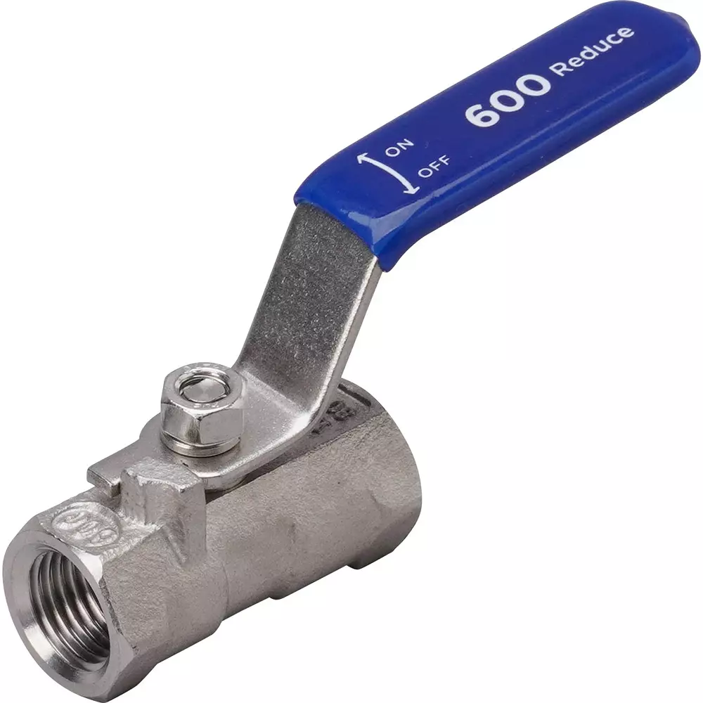MonotaRO Ball Valve Reduced Bore Stainless Steel (SUS304) 600 Type, 8A