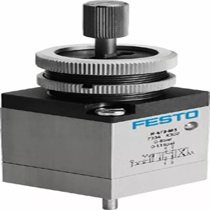 Festo Lever 4/3 Exhausted Pneumatic Manual Control Valve H-4 Series, Metric M5, M5, H-4/3-M5