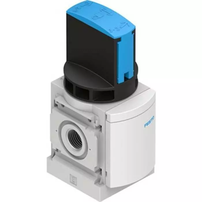 Festo Manual Pneumatic Relay Pneumatic Manual Control Valve MS6 Series, G 1/2, 2-Janin, MS6-EM1-1/2-F1A