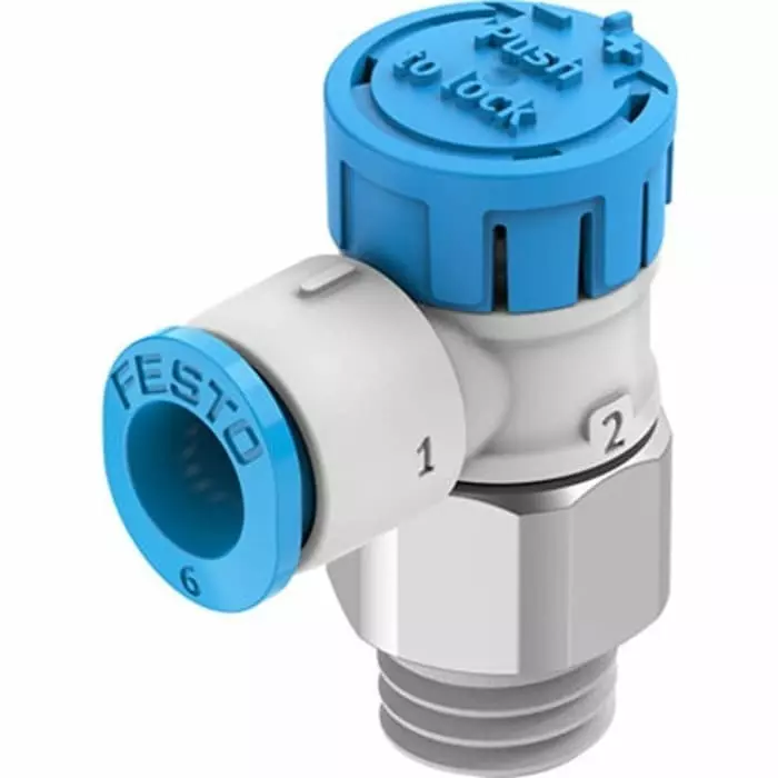Festo Manual Pneumatic Relay Pneumatic Manual Control Valve VFOE Series, R 1/8, 1/8 inch, VFOE-LE-T-R18-Q6-F1A