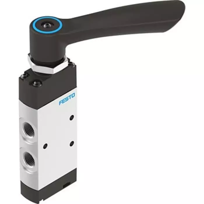 Festo Manual Pneumatic Relay Pneumatic Manual Control Valve VHEF Series, G 1/4, 1/4 inch, VHEF-H-P53E-M-G14