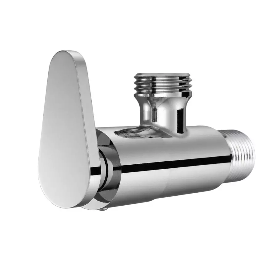 RN Angle Valve Wall Mounted Chrome Finish Brass 15 mm, RNBAV00004