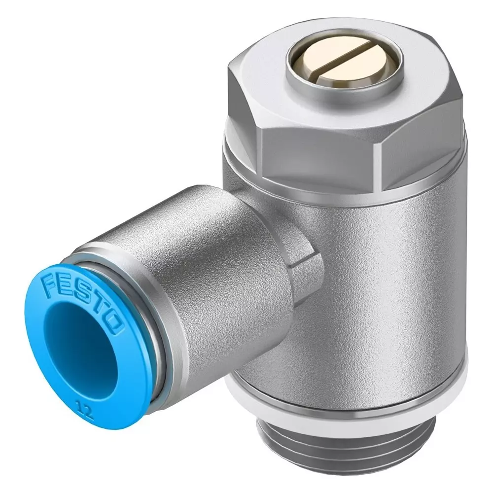 FESTO One-Way Flow Control Valve 0.02 Mpa - 1 Mpa Operating Pressure -10 °C - 60 °C Media Temperature, 193152