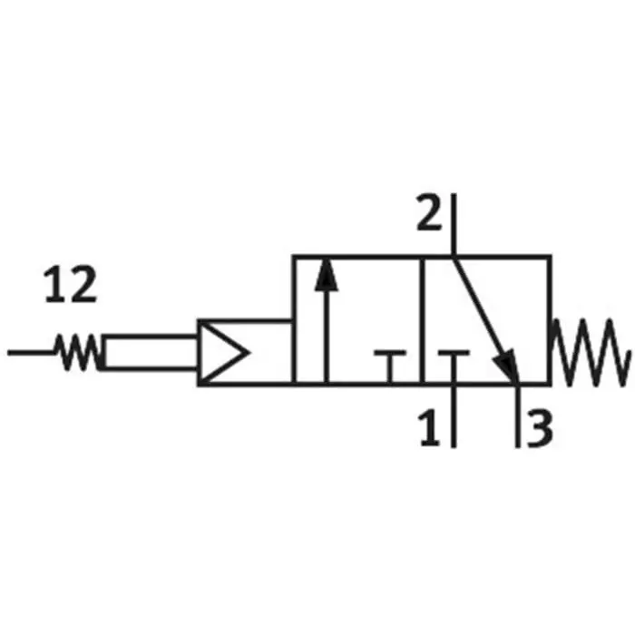 Festo Antenna 3/2 Open, Single Solenoid Mechanical Valve FVSO Series, G 1/8, G 1/8, FVSO-3-1/8