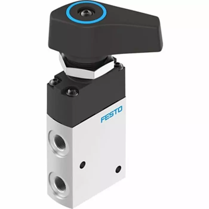 Festo Manual Pneumatic Relay Pneumatic Manual Control Valve VHEF Series, G 1/8, 1/8 inch, VHEF-ET-M32-M-G18