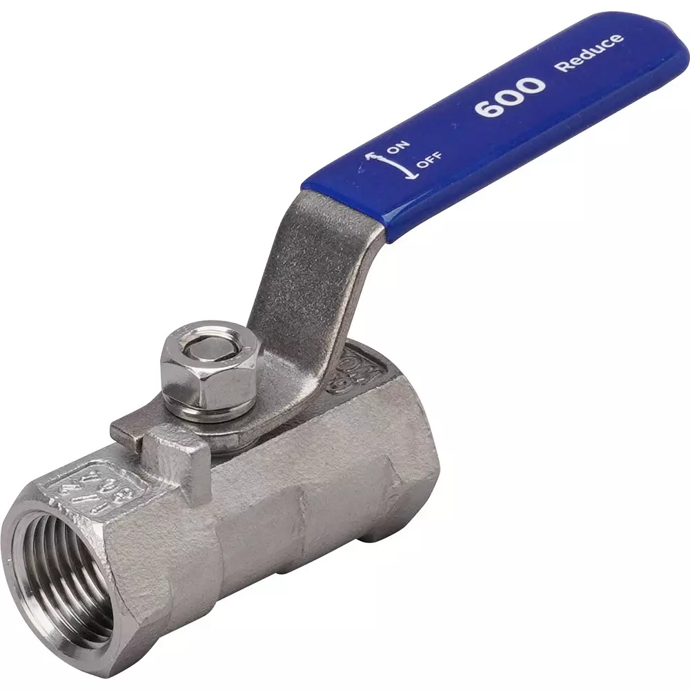 MonotaRO Ball Valve Reduced Bore Stainless Steel (SUS304) 600 Type, 15A