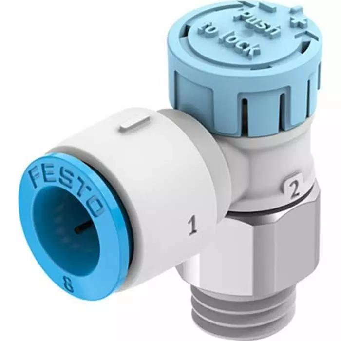 Festo Manual Pneumatic Relay Pneumatic Manual Control Valve VFOE Series, R 1/8, 1/8 inch, VFOE-LS-T-R18-Q8-F1A