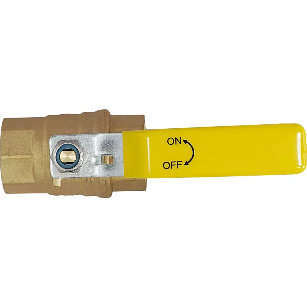 MonotaRO Ball Valve Full Bore Brass Type 600 25 mm Nominal Diameter, 1