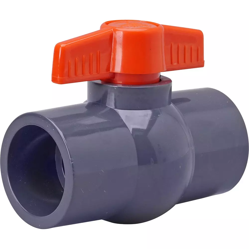 MonotaRO PVC Ball Valve Adhesive Type 50 mm Nominal Diameter, 21416738