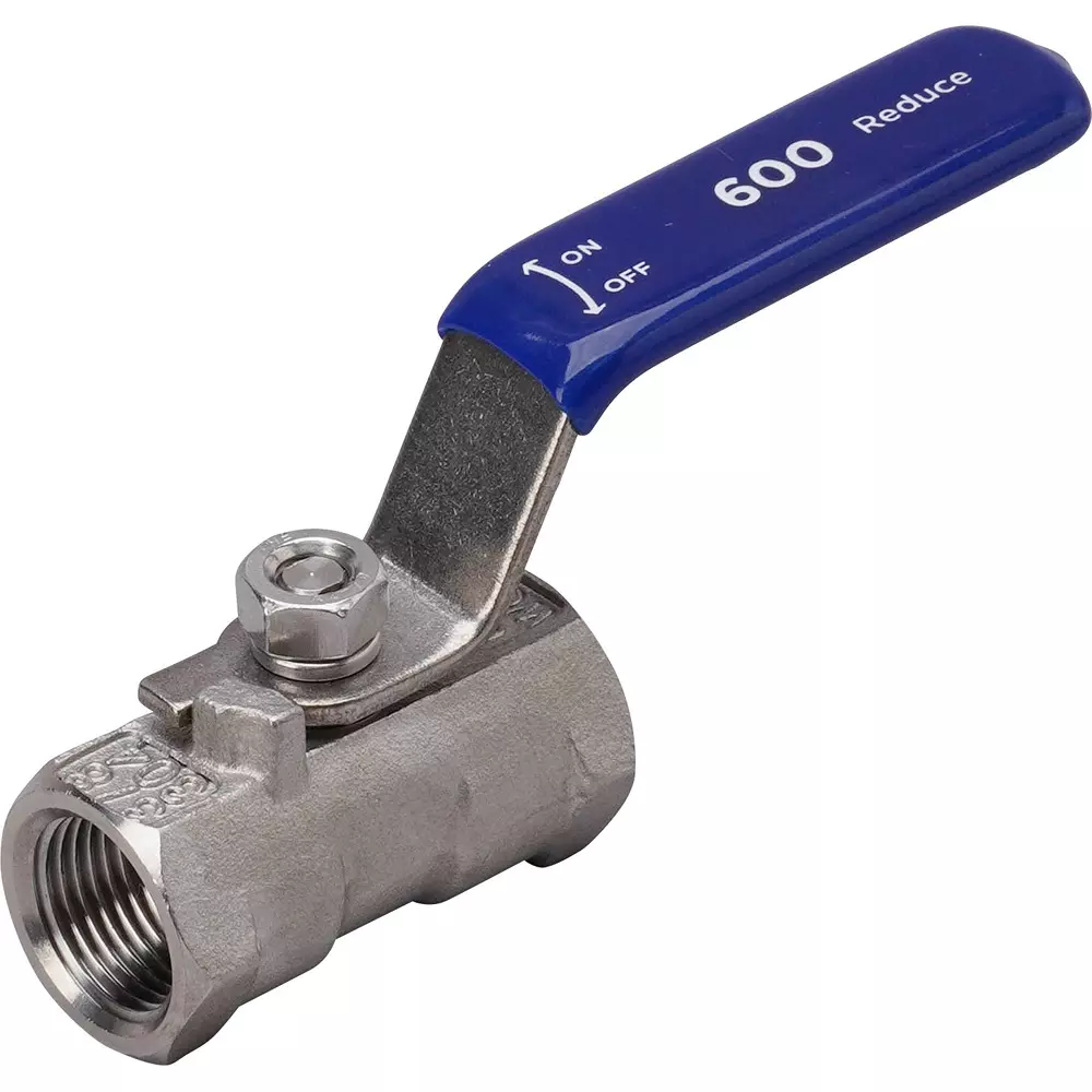 MonotaRO Ball Valve Reduced Bore Stainless Steel (SUS304) 600 Type, 10A