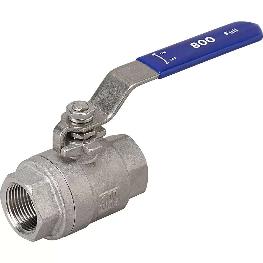 MonotaRO Ball Valve, Full Bore, Stainless Steel (SUS316), 800 Type, 48287245