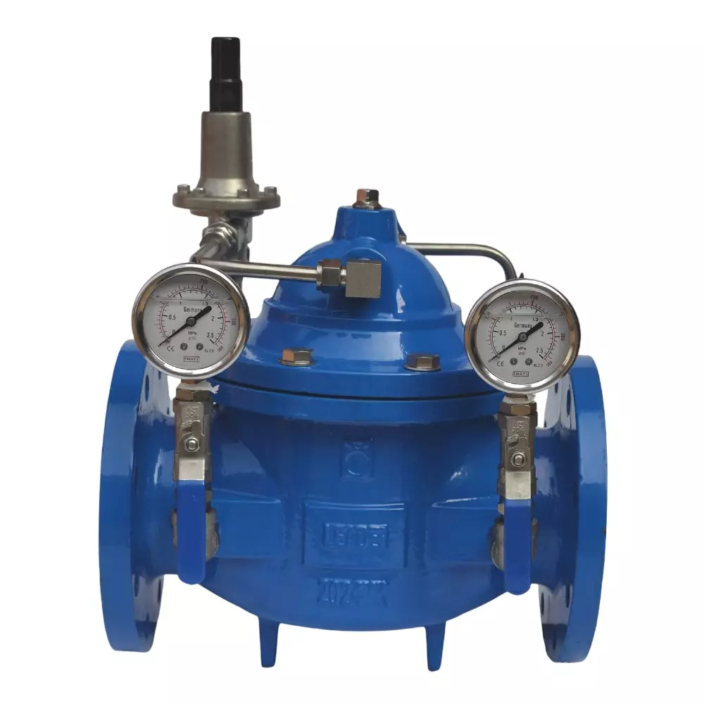 Leader Diaphragm Type Pressure Reducing Valve Bolted Bonnet Spring Loaded (3 inch) 80 mm Ductile Iron Body PN-16 Size Code L, DI 060