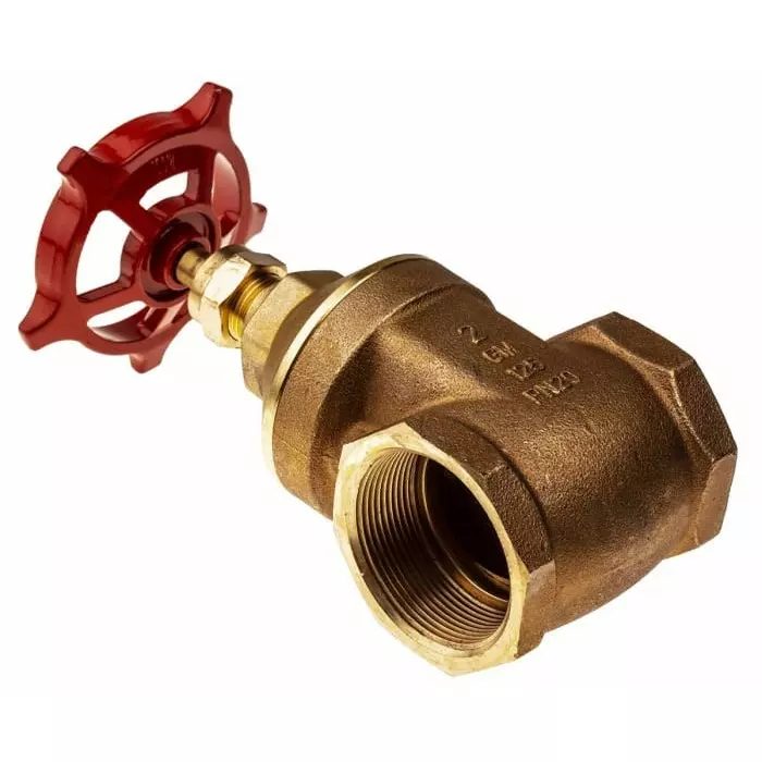 RS Pro Gate Valve, 2 inch Bronze with 170mm Handle Height
