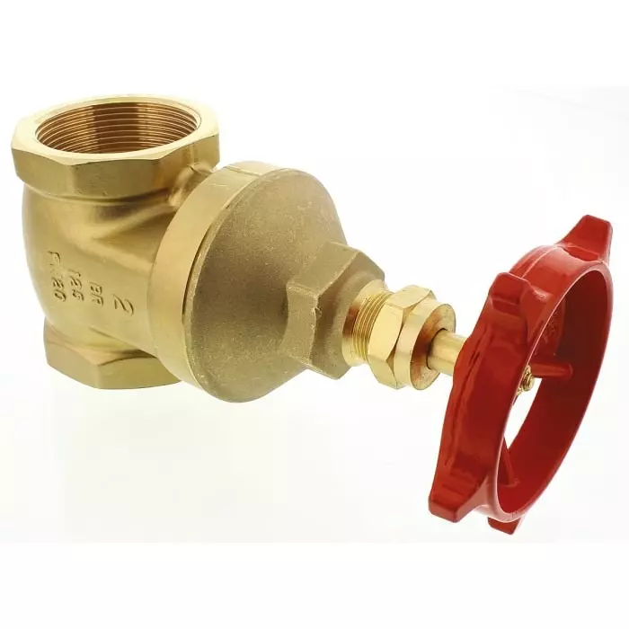 RS Pro Gate Valve, 2 inch Brass with 170mm Handle Height