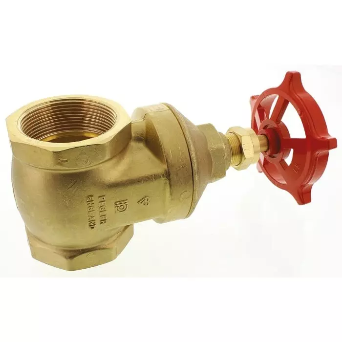 RS Pro Gate Valve, 2 inch Brass with 170mm Handle Height