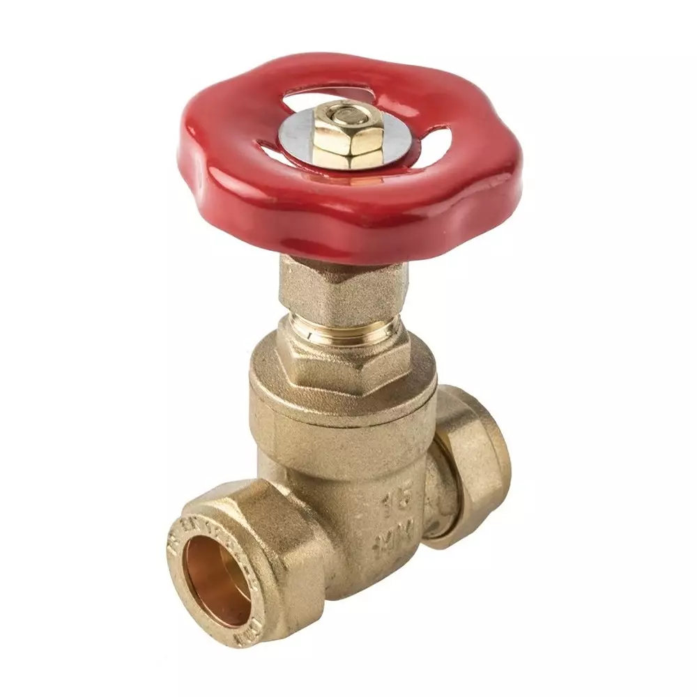 RS Pro Gate Valve Brass 15 mm (0.59 inch) with 16 bar Working Pressure