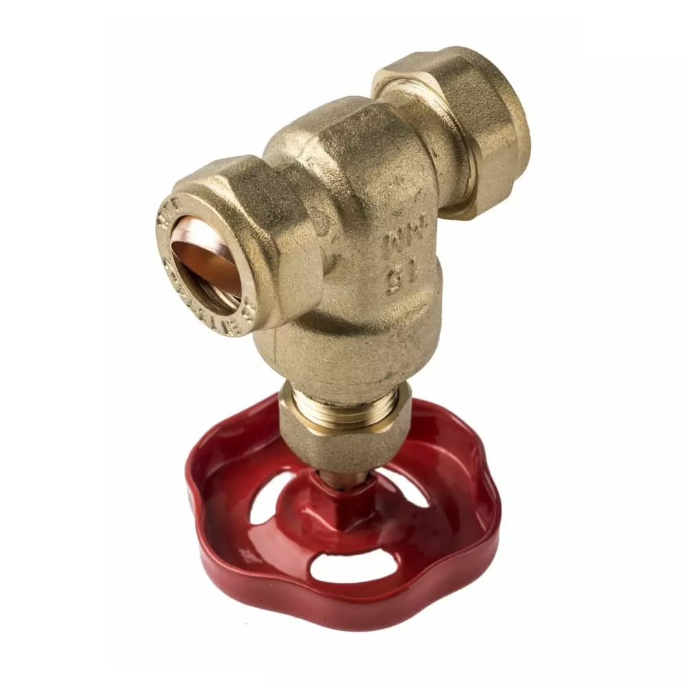 RS Pro Gate Valve Brass 15 mm (0.59 inch) with 16 bar Working Pressure