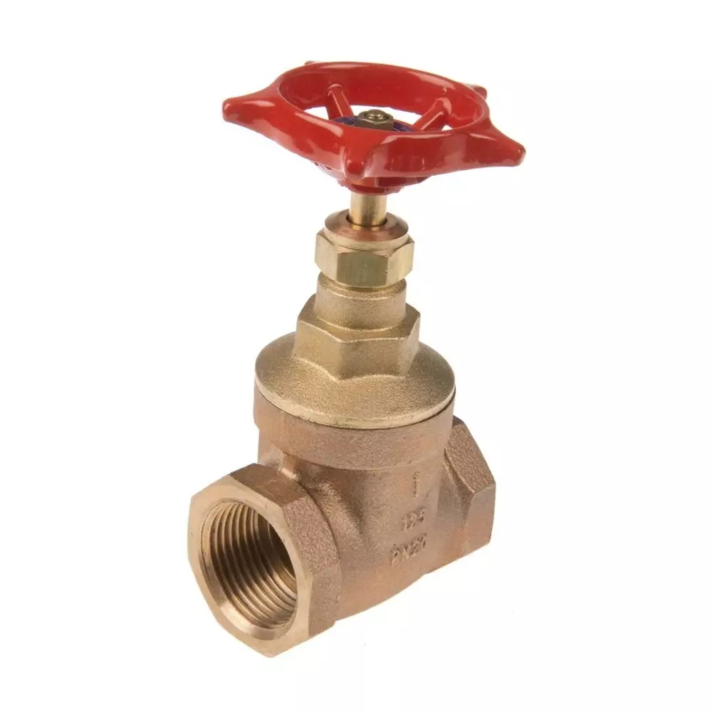 RS Pro Gate Valve, 1 inch Bronze with 110mm Handle Height