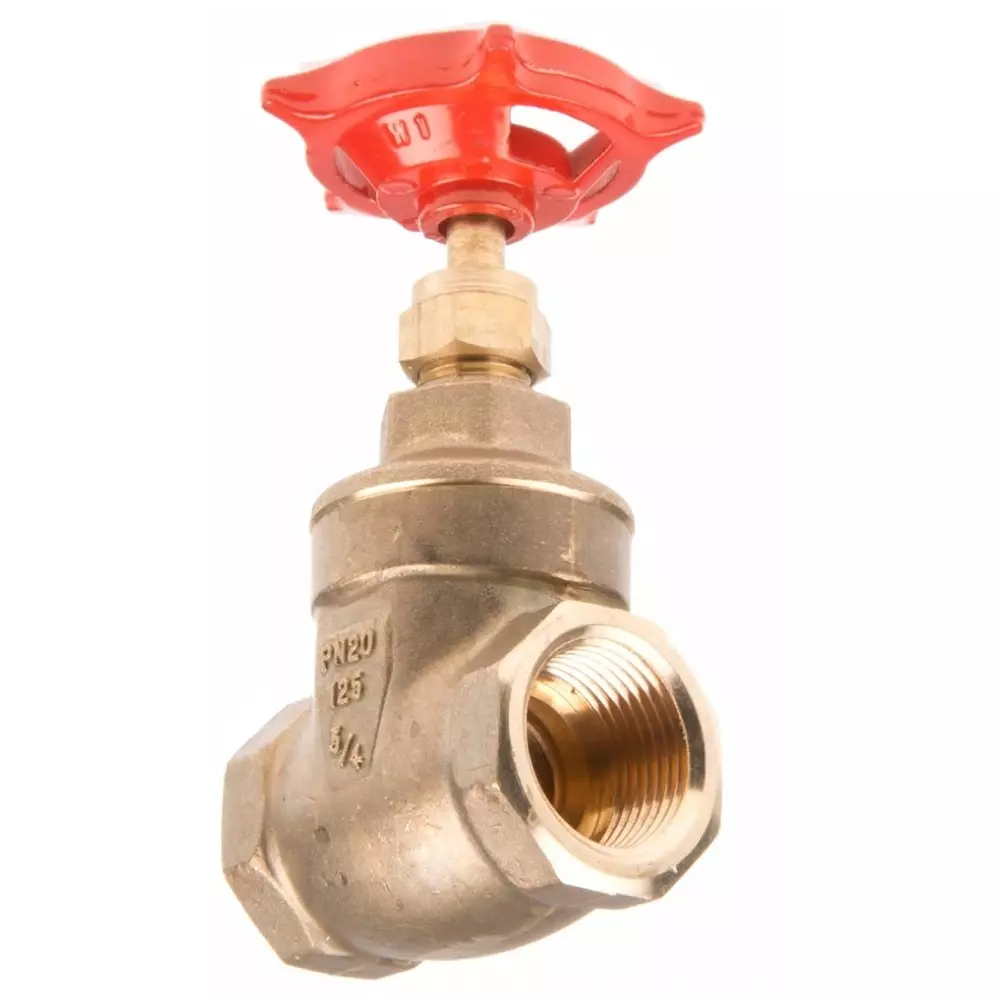 RS Pro Gate Valve, 3/4 inch Brass with 95mm Handle Height