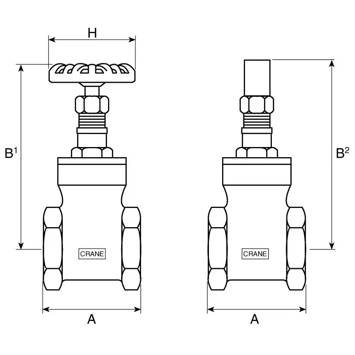 RS Pro Gate Valve, 3/4 inch Bronze with 98mm Handle Height