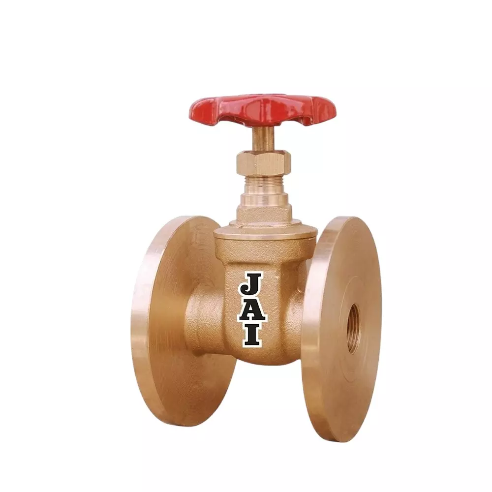 Jai Gun Metal Gate Valve Flanged Ends Connection Non Rising Spindle (Size Range 15mm - 100mm)
