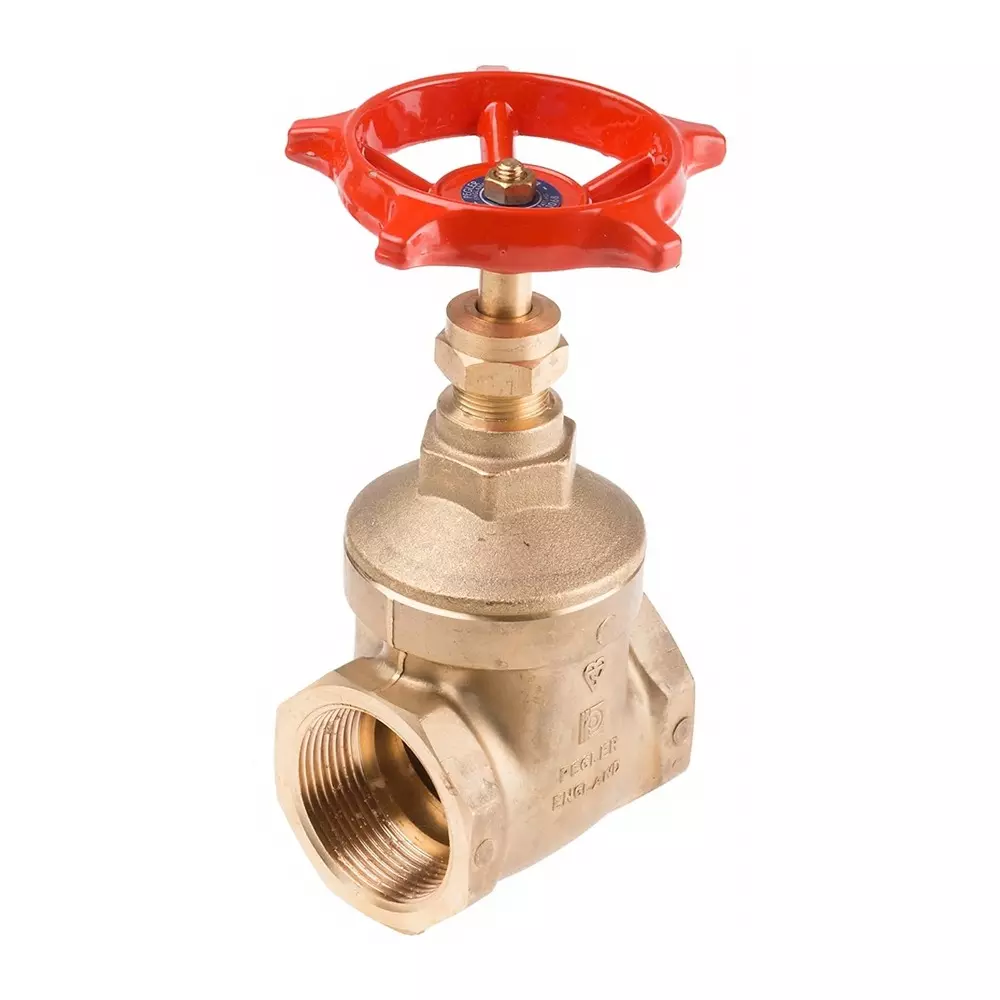 RS Pro Gate Valve, 1-1/2 inch Brass with 145mm Handle Height