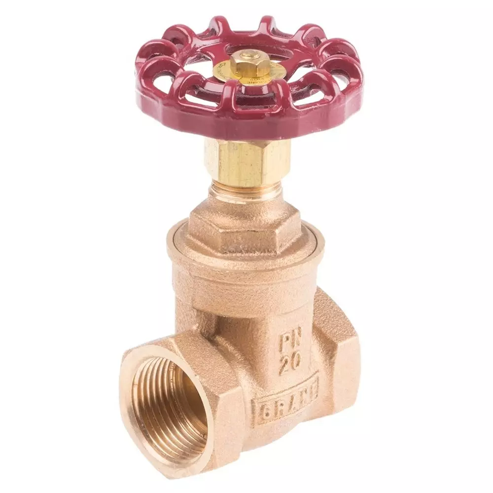 RS Pro Gate Valve, 1 inch Bronze with 116mm Handle Height