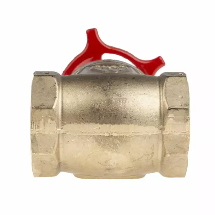 RS Pro Gate Valve, 1 inch Brass with 110mm Handle Height