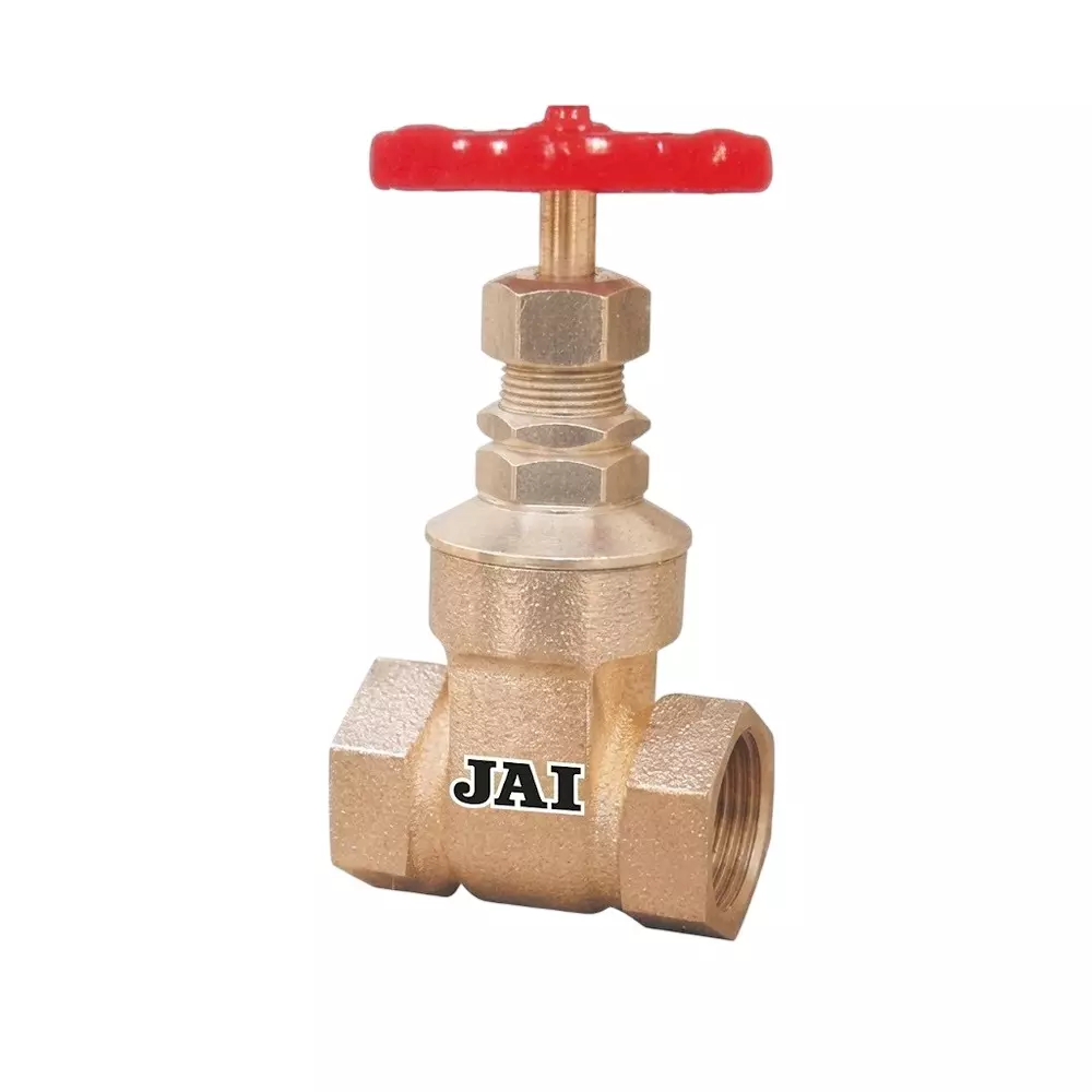 Jai Gun Metal Gate Valve Screwed Female Ends Connection Non Rising Spindle 15 mm Size