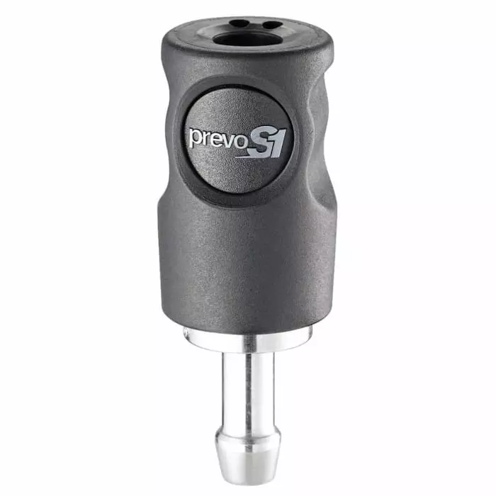 PREVOST Composite Body Safety Quick Connect Coupling, 8 mm Hose Barb, CSI 061808CP