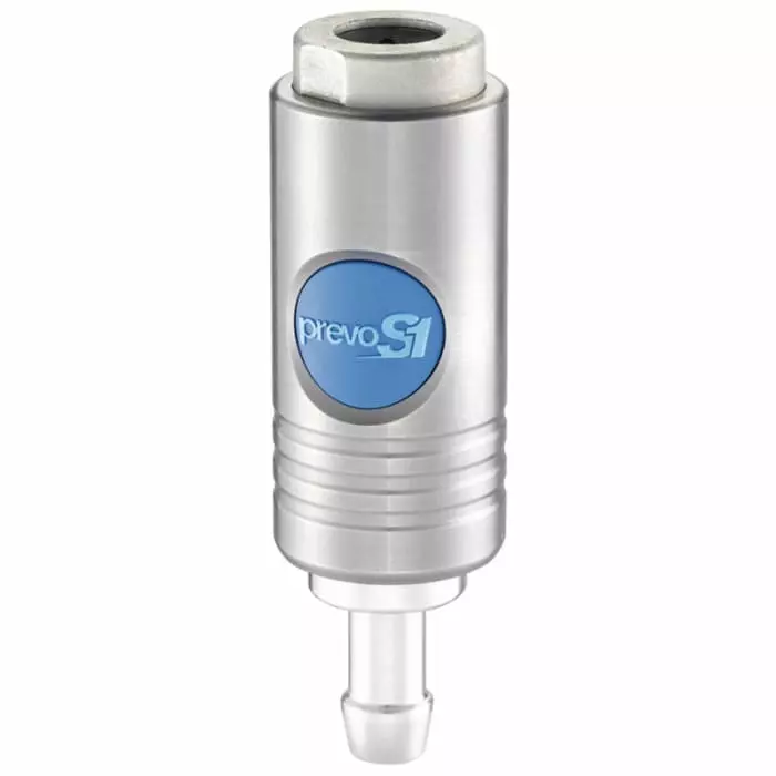 PREVOST Stainless Steel Safety Quick Connect Coupling, 12 mm Hose Barb, ISI 111813