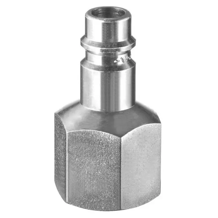 PREVOST Treated Steel Female Plug for Pneumatic Quick Connect Coupling, G 3/8 Female Threaded, ERP 076102P2 (Pack of 2)