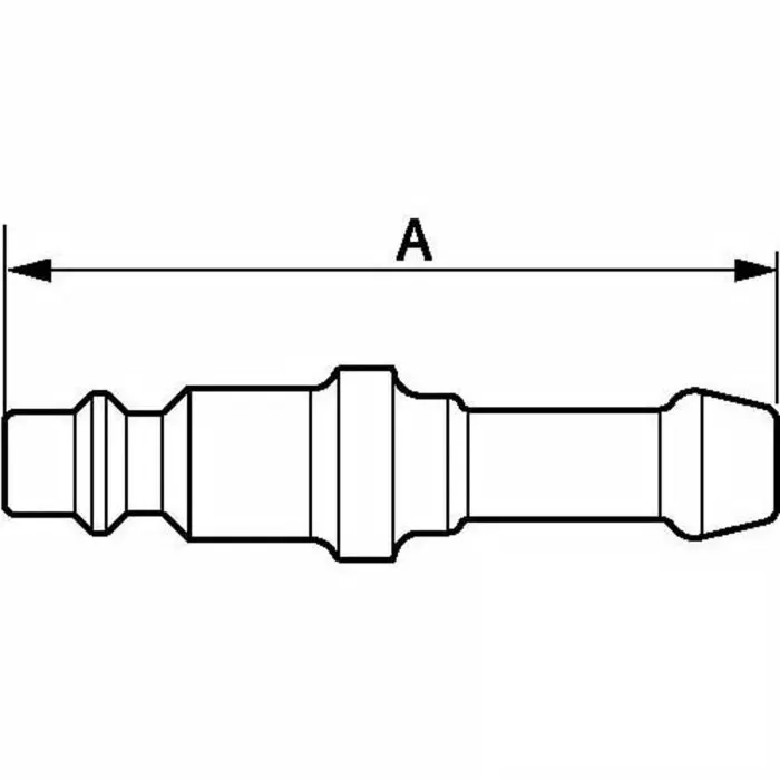 PREVOST Treated Steel Plug for Pneumatic Quick Connect Coupling, 10 mm Hose Barb, IRP 066810P2 (Pack of 2)