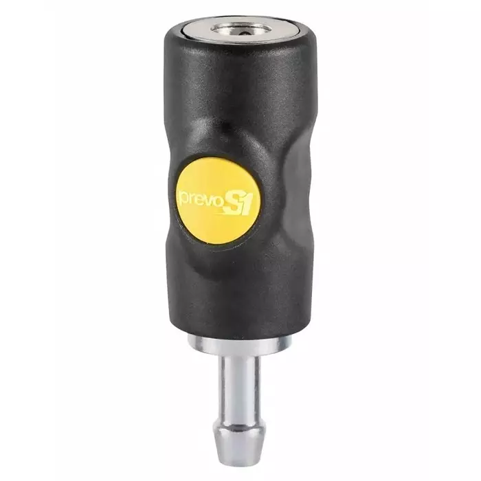 PREVOST Composite Body Safety Quick Connect Coupling, 8 mm Hose Barb, ASI 061808CP