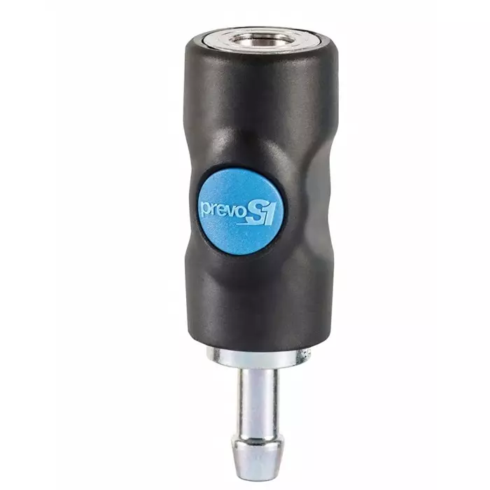 PREVOST Composite Body Safety Quick Connect Coupling, 8 mm Hose Barb, ISI 061808CP