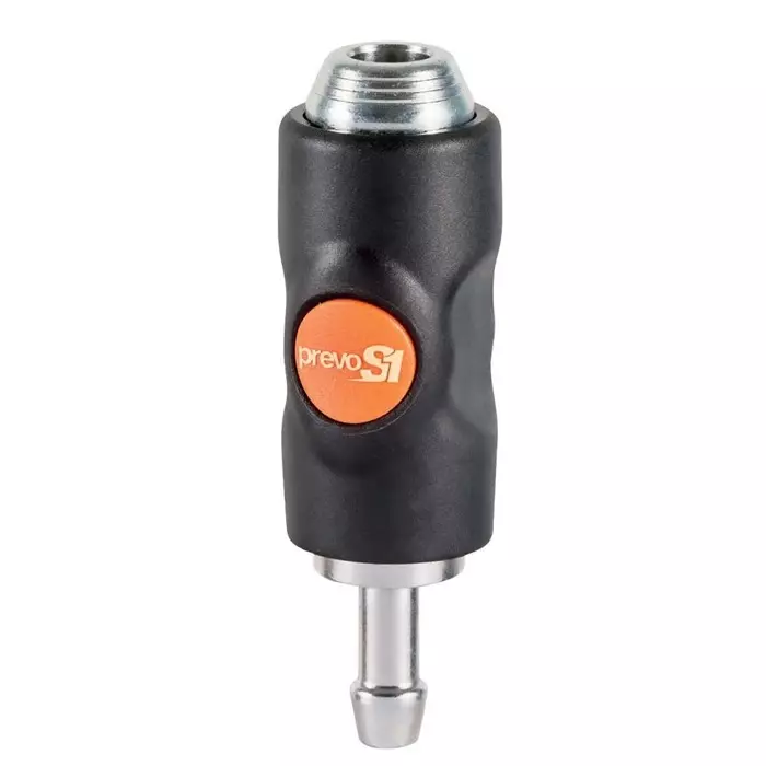 PREVOST Composite Body Safety Quick Connect Coupling, 6 mm Hose Barb, BSI 061806CP