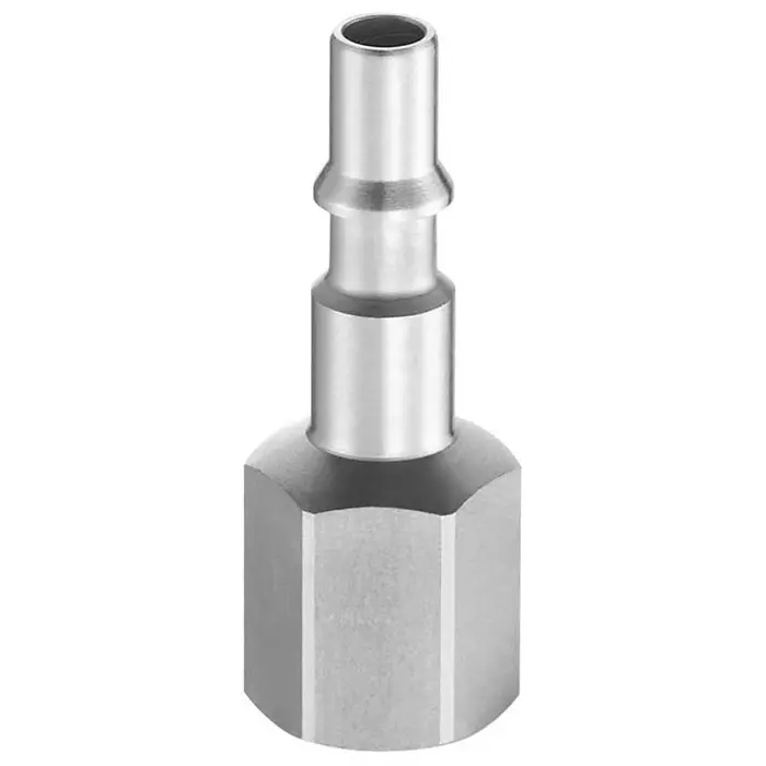 PREVOST Treated Steel Female Plug for Pneumatic Quick Connect Coupling, G 3/8 Female Threaded, CRP 066102P2 (Pack of 2)