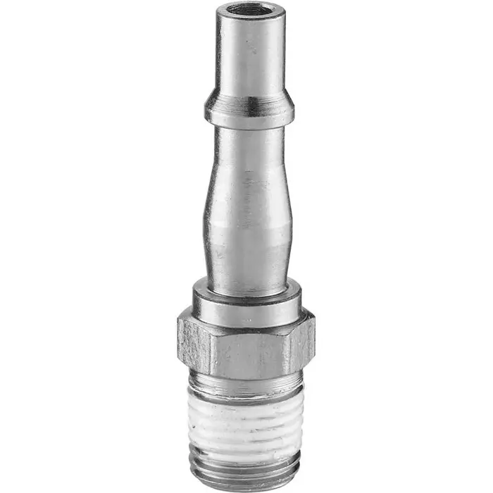 PREVOST Treated Steel Male Plug for Pneumatic Quick Connect Coupling, G 1/4 Male Threaded, BRP 066151P2 (Pack of 2)