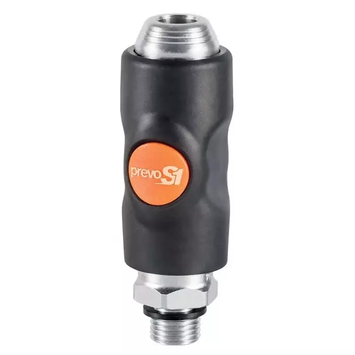 PREVOST Composite Body Male Safety Quick Connect Coupling, G 3/8 Male Threaded, BSI 061152CP