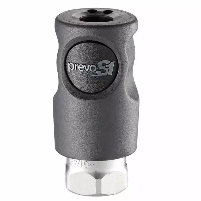 PREVOST Composite Body Female Safety Quick Connect Coupling, G 3/8 Female Threaded, CSI 061102CP